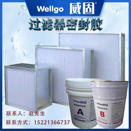 環(huán)保的空氣過濾器ab膠 過濾器密封膠廠家圖片